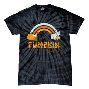 Autumn Season Vibes Graphic Tie-Dye T-Shirt