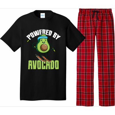 Avocado Skier Vegan Skiing Funny Gift Pajama Set