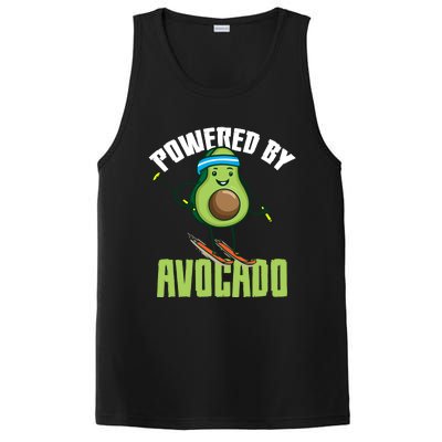 Avocado Skier Vegan Skiing Funny Gift PosiCharge Competitor Tank