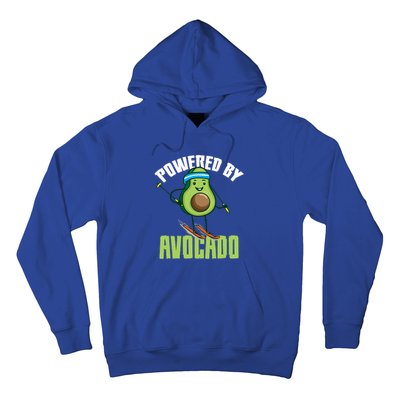 Avocado Skier Vegan Skiing Funny Gift Hoodie