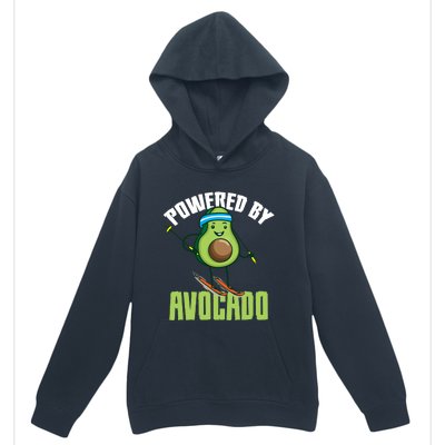 Avocado Skier Vegan Skiing Funny Gift Urban Pullover Hoodie