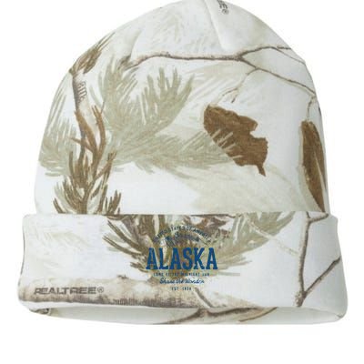 Alaska State Vintage Retro Alaska Kati Licensed 12" Camo Beanie