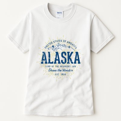 Alaska State Vintage Retro Alaska Tall T-Shirt