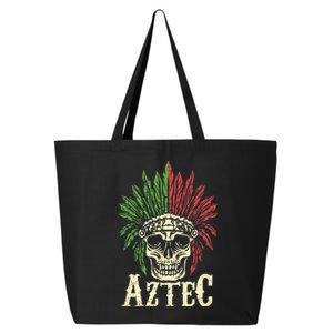 Aztec Skull Warrior Mexican Skeleton Ancient Civilization 25L Jumbo Tote