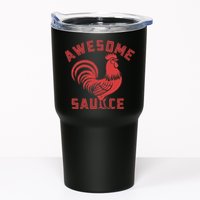 Awesome Sauce With Picture Of Rooster Funny Retro Tumbler