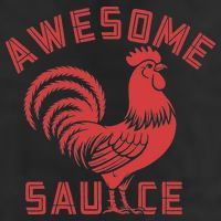 Awesome Sauce With Picture Of Rooster Funny Retro 25L Jumbo Tote