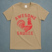 Awesome Sauce With Picture Of Rooster Funny Retro T-Shirt