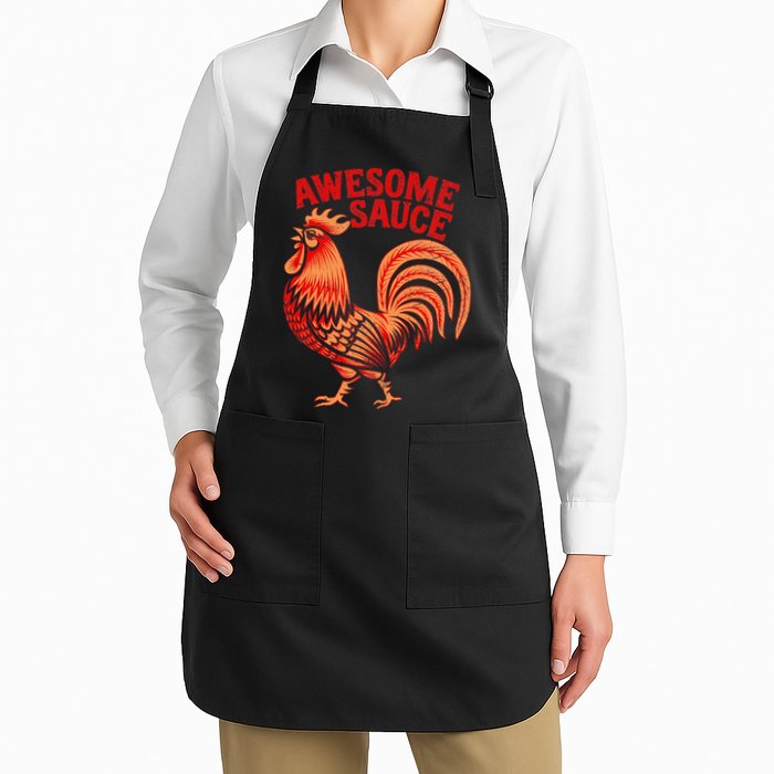 Awesome Sauce With Picture Of Rooster Apron