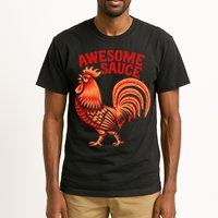 Awesome Sauce With Picture Of Rooster Tall T-Shirt