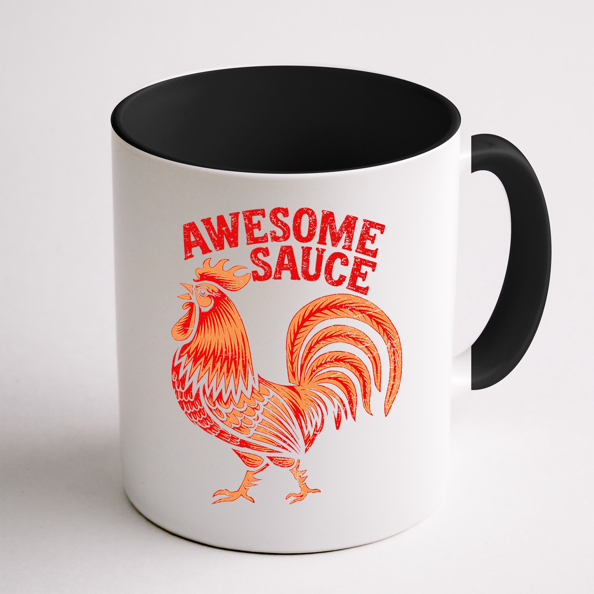 Awesome Sauce With Picture Of Rooster Mug