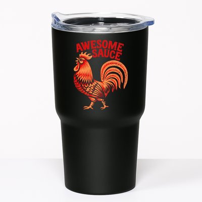 Awesome Sauce With Picture Of Rooster Tumbler