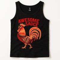 Awesome Sauce With Picture Of Rooster Tank Top