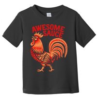 Awesome Sauce With Picture Of Rooster Toddler T-Shirt