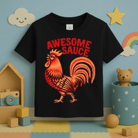 Awesome Sauce With Picture Of Rooster Toddler T-Shirt