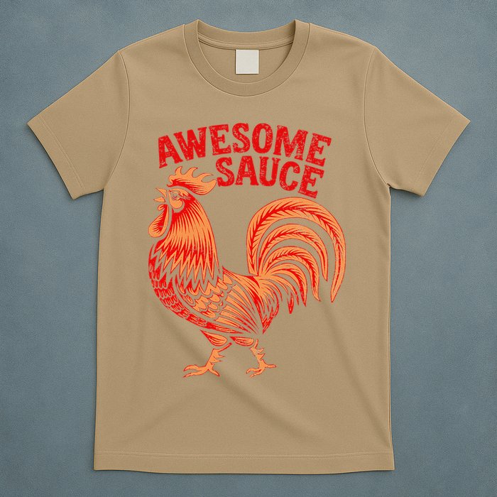 Awesome Sauce With Picture Of Rooster T-Shirt