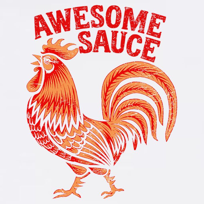 Awesome Sauce With Picture Of Rooster Garment-Dyed Sweatshirt