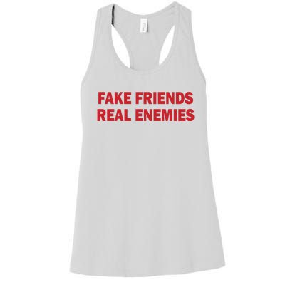 Amanda Serrano Wearing Fake Friends Real Enemies Women's Racerback Tank