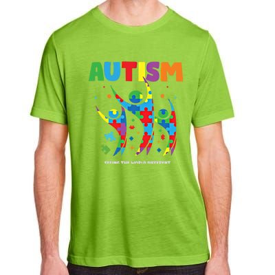 Autism Seeing World Different Autistic Autism Awareness Gift Adult ChromaSoft Performance T-Shirt