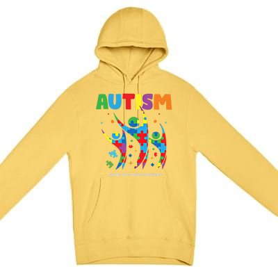 Autism Seeing World Different Autistic Autism Awareness Gift Premium Pullover Hoodie