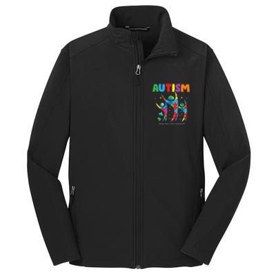 Autism Seeing World Different Autistic Autism Awareness Gift Core Soft Shell Jacket