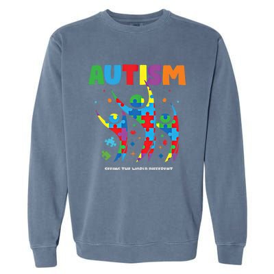 Autism Seeing World Different Autistic Autism Awareness Gift Garment-Dyed Sweatshirt