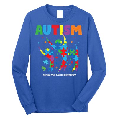 Autism Seeing World Different Autistic Autism Awareness Gift Long Sleeve Shirt