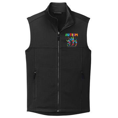 Autism Seeing World Different Autistic Autism Awareness Gift Collective Smooth Fleece Vest