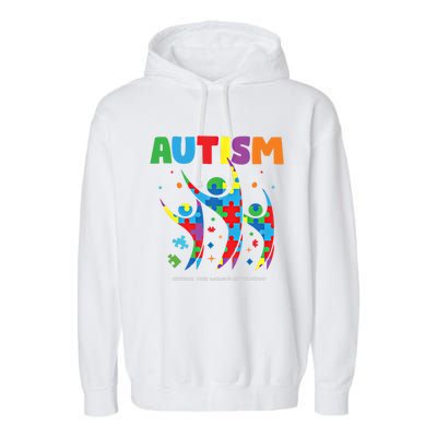 Autism Seeing World Different Autistic Autism Awareness Gift Garment-Dyed Fleece Hoodie