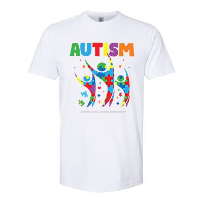 Autism Seeing World Different Autistic Autism Awareness Gift Softstyle CVC T-Shirt