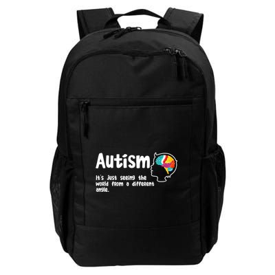 Autism Seeing World From Different Angle Autistic Awareness Gift Backpack