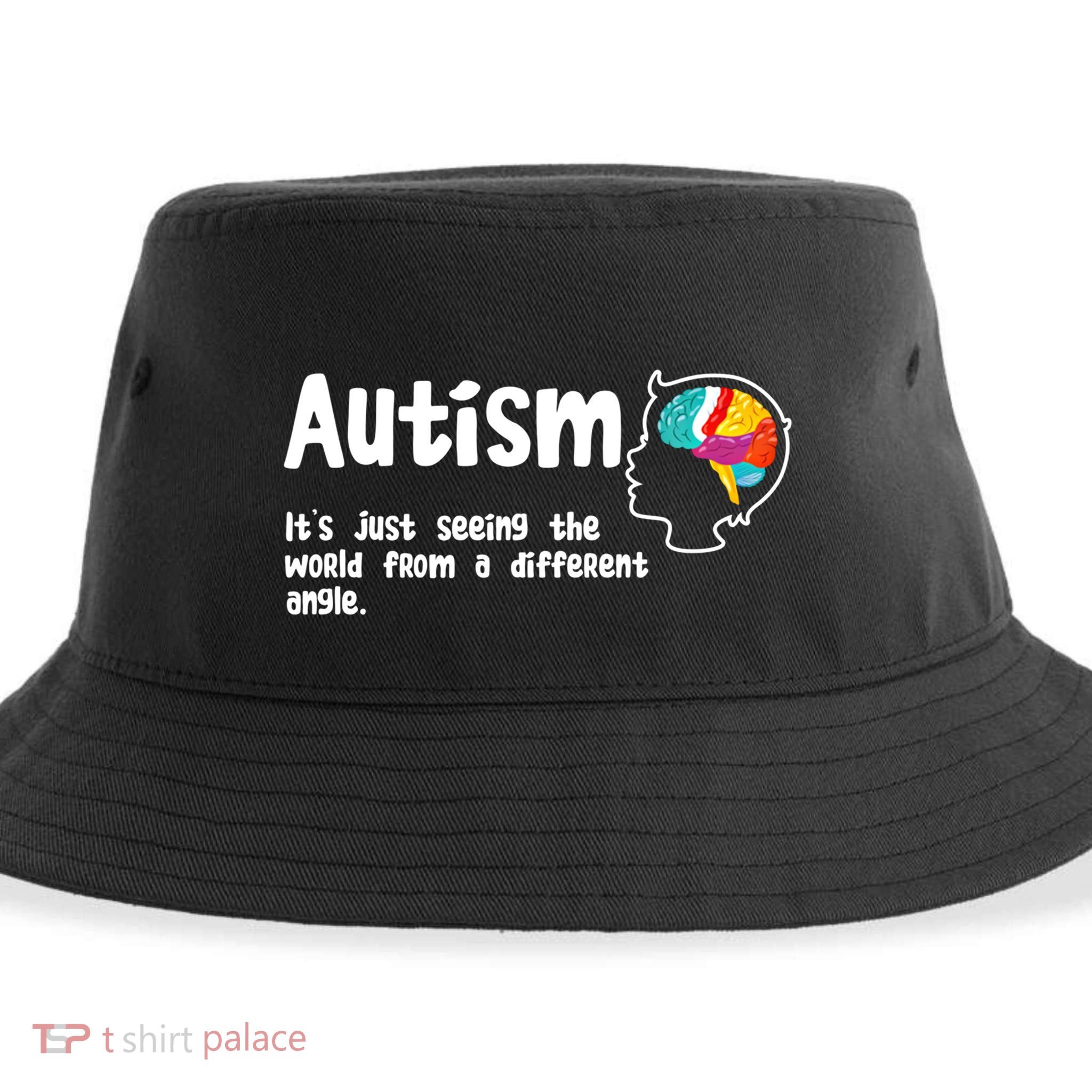 Autism Seeing World From Different Angle Autistic Awareness Gift Sustainable Bucket Hat