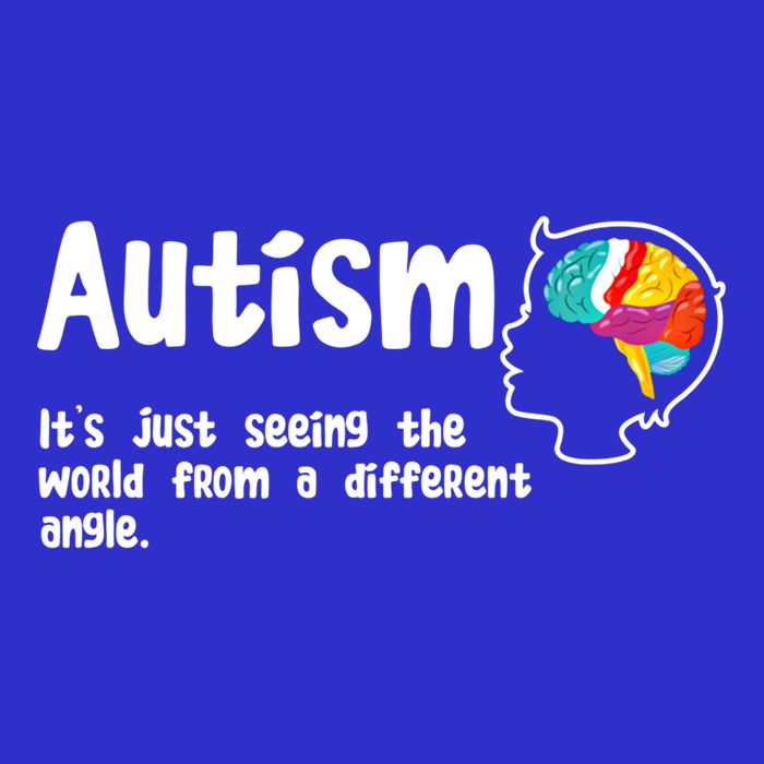 Autism Seeing World From Different Angle Autistic Awareness Gift 16 in Basic Backpack