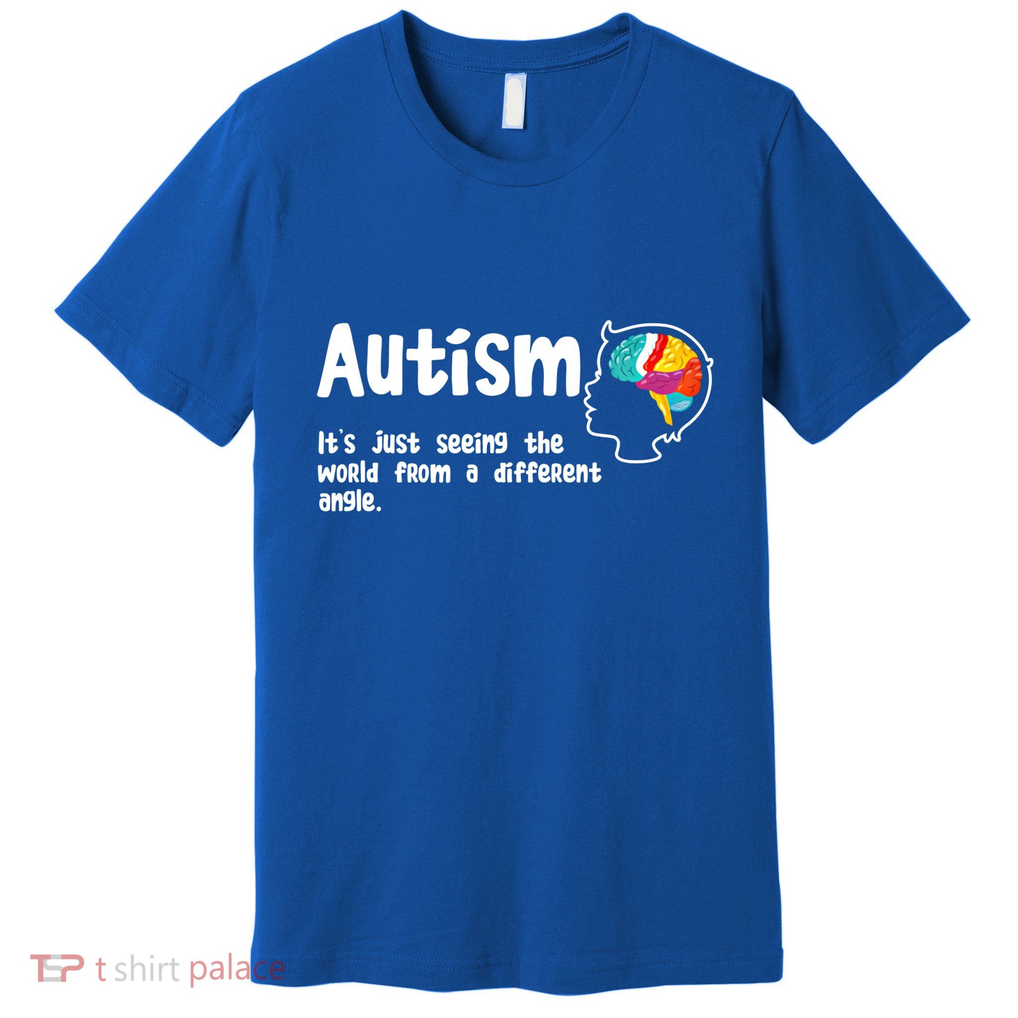 Autism Seeing World From Different Angle Autistic Awareness Gift Premium T-Shirt