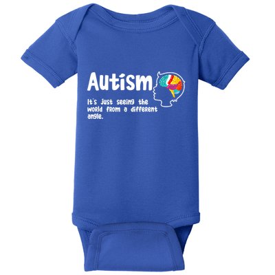 Autism Seeing World From Different Angle Autistic Awareness Gift Baby Bodysuit