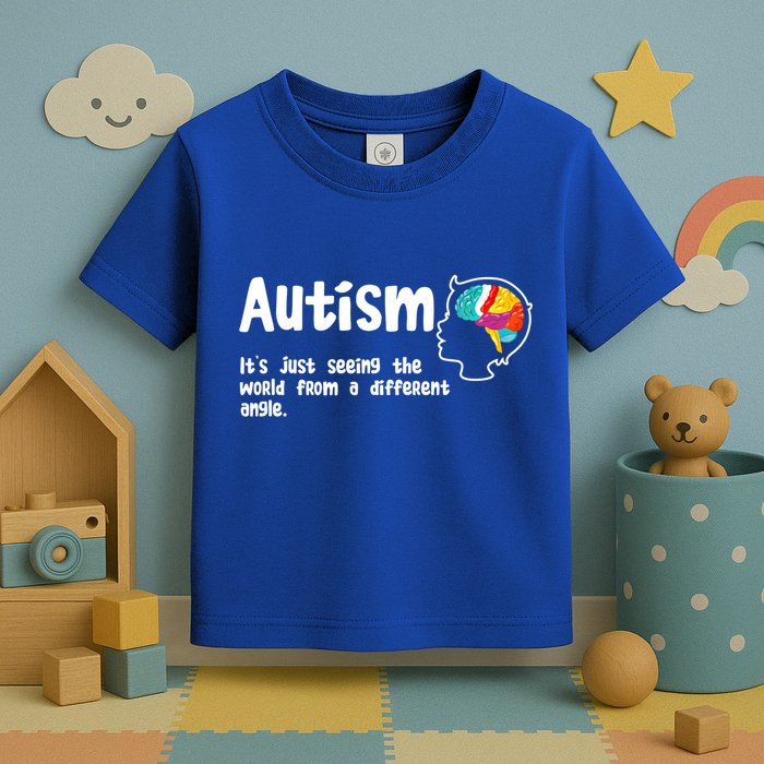 Autism Seeing World From Different Angle Autistic Awareness Gift Toddler T-Shirt