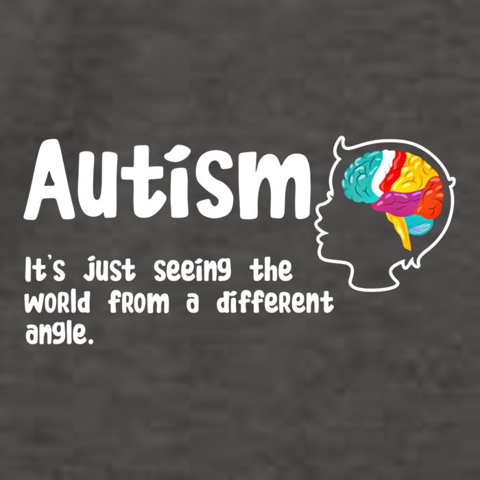 Autism Seeing World From Different Angle Autistic Awareness Gift Vector Backpack