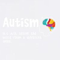 Autism Seeing World From Different Angle Autistic Awareness Gift Garment-Dyed Sweatshirt
