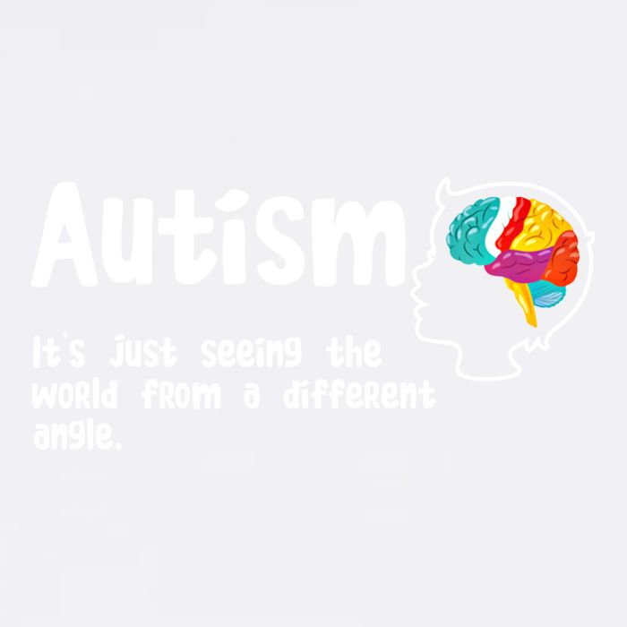 Autism Seeing World From Different Angle Autistic Awareness Gift Garment-Dyed Sweatshirt