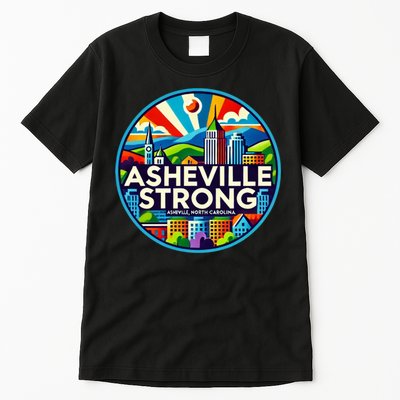 Asheville Strong Western Nc Helene Recovery Tall T-Shirt