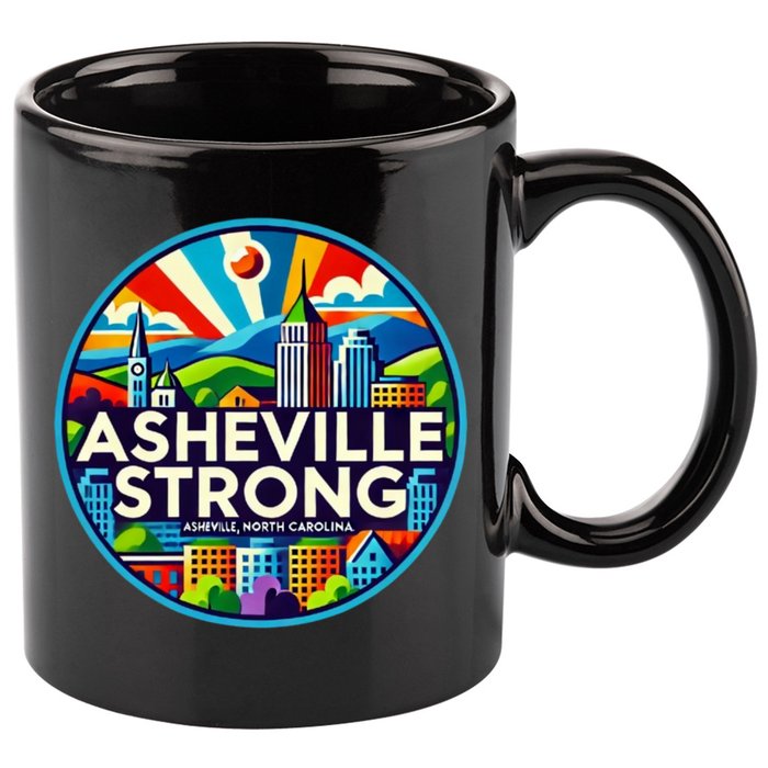Asheville Strong Western Nc Helene Recovery 11oz C Handle Ceramic Mug