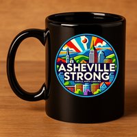 Asheville Strong Western Nc Helene Recovery 11oz C Handle Ceramic Mug