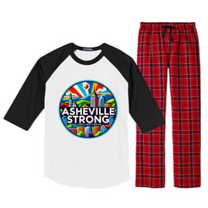 Asheville Strong Western Nc Helene Recovery Raglan Sleeve Pajama Set