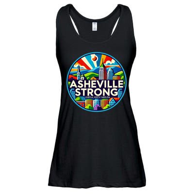 Asheville Strong Western Nc Helene Recovery Ladies Essential Flowy Tank