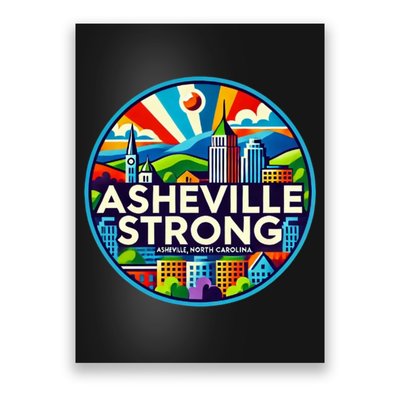 Asheville Strong Western Nc Helene Recovery Poster