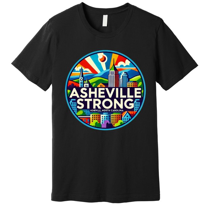 Asheville Strong Western Nc Helene Recovery Premium T-Shirt