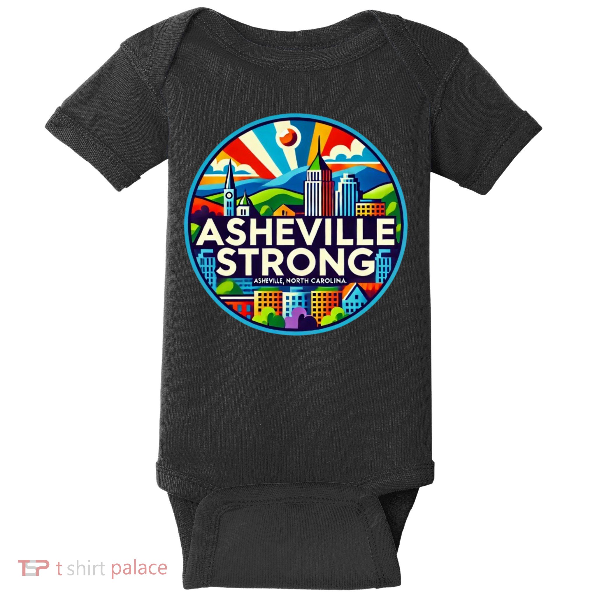 Asheville Strong Western Nc Helene Recovery Baby Bodysuit