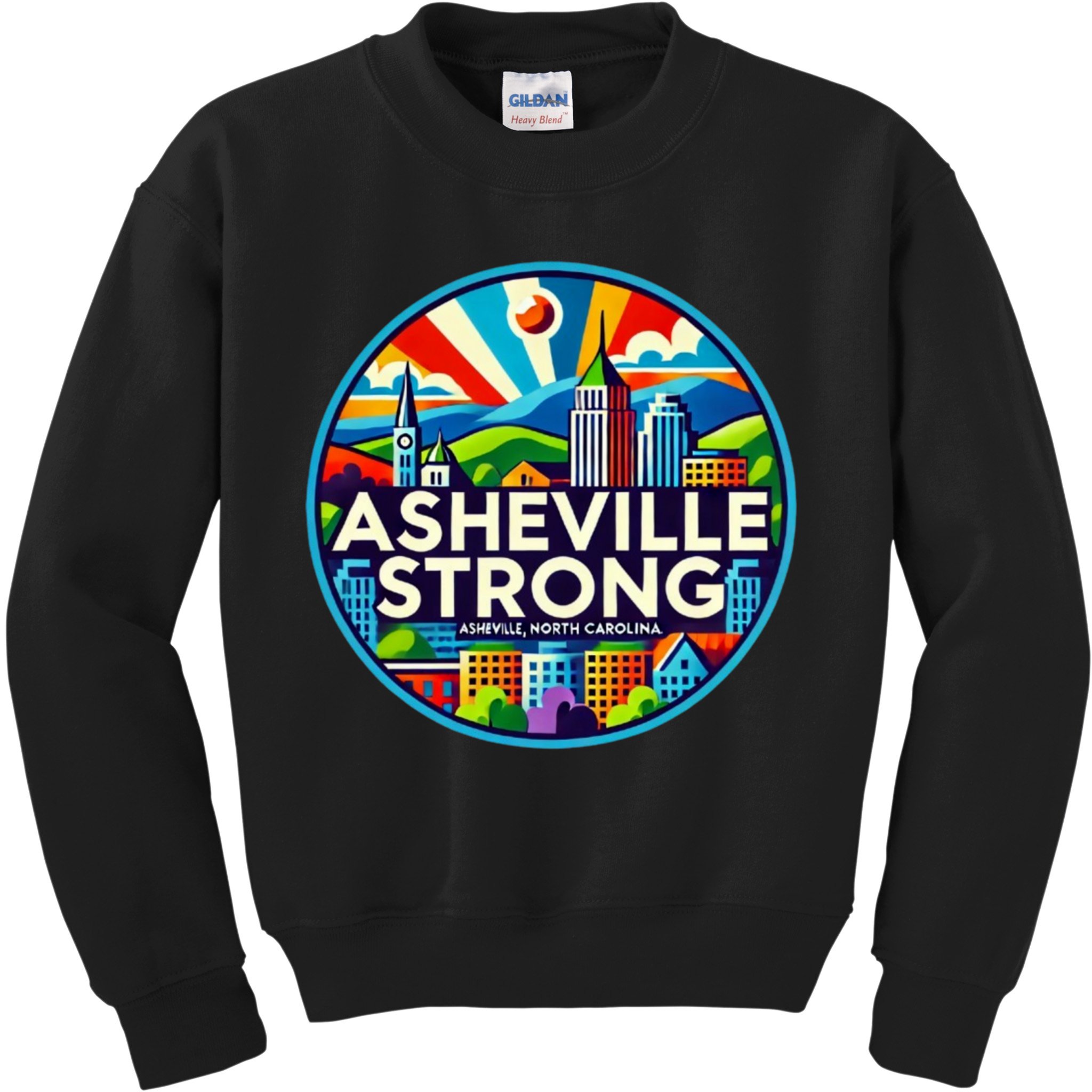 Asheville Strong Western Nc Helene Recovery Kids Sweatshirt