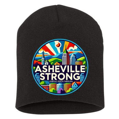 Asheville Strong Western Nc Helene Recovery Short Acrylic Beanie