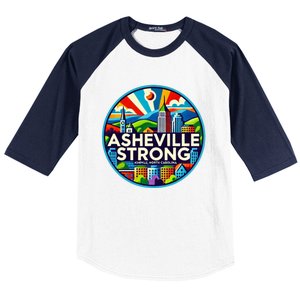 Asheville Strong Western Nc Helene Recovery Baseball Sleeve Shirt