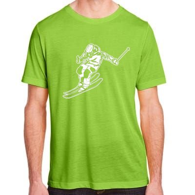 Alpine Skiing Winter Sports Downhill Skier Adult ChromaSoft Performance T-Shirt